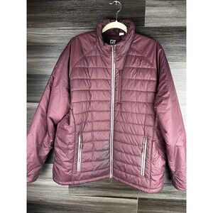 Cutter & Buck Jacket Men's XL Red Maroon Spark‎ CB Spark